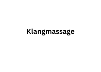 Klangmassage